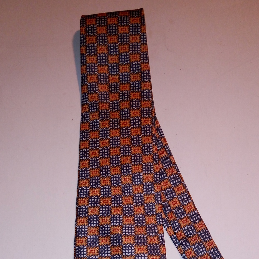 Jonathan Rogers Handmade 100% Silk Men's Tie 64" L